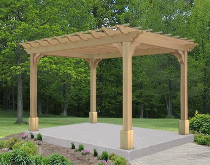 Print 8' x 12' Cedar Vintage Classic Pergola