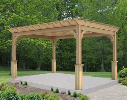 Print 10' x 16' Cedar Belvedere Pergola