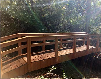 3 x 20 Double Rail Pedestrian Trail Bridge 