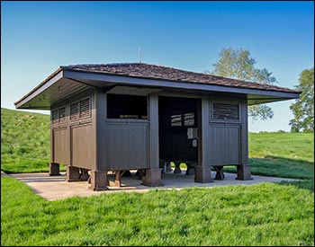 Custom 21’ x 21’ Cedar Marquee Shelter with Customer-Supplied Stain