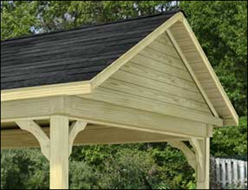 Gazebos with Closed Gable Horizontal Tongue Groove Gazebos