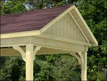 Gazebos with Closed Gable Vertical Tongue Groove Gazebos by