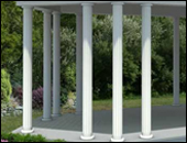 Gazebos with 6" Round Fluted Columns