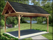 Gazebos with 9/12 Roof Pitch