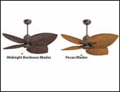 Gazebos with Oil Rubbed Bronze Nedmac Outdoor Ceiling Fan w/ Pecan Palm Leaf Blades