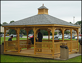 Gazebos with Semi-transparent Stain