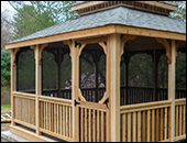 Gazebos with Straight Fascia