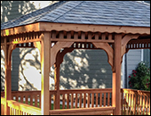 Gazebos with Wavy Fascia