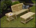 Treated Pine Crossback Patio Set