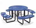 46" Round Expanded Metal Picnic Table