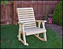 Treated Pine Rollback Rocking Chair