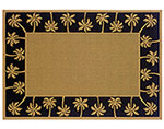 Lanai Palm Rug - Black