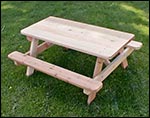 Red Cedar Kid's Picnic Table