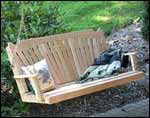 Red Cedar Classic Fanback Porch Swing