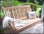 Red Cedar English Garden Porch Swing