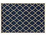 Riviera Lattice Rug - Navy