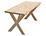 Red Cedar Cross Legged Picnic Table ONLY