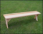 Red Cedar Cross Legged Bench