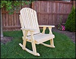 Treated Pine Curveback Rocking Chair