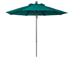 QUICK SHIP - 7.5' Octagon Commercial Outdura Umbrella w/Aluminum Pole, Fiberglass Ribs, Pop-Up Lift and No Tilt