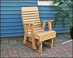 Red Cedar Royal Highback Glider Chair