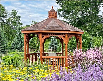 Treated Pine Single Roof Octagon Gazebos