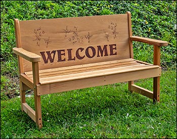 Red Cedar English Garden Bench