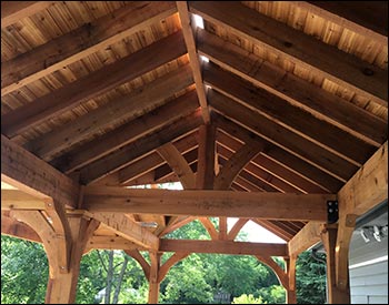 Rustic Red Cedar Herrington Gable Ramada