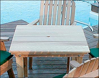 Red Cedar Fanback Patio Dining Set