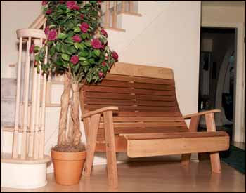 Red Cedar Royal Highback Garden Bench