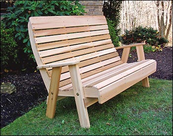 Red Cedar Royal Highback Garden Bench