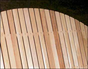 Red Cedar Blue Mountain Fanback Garden Bench