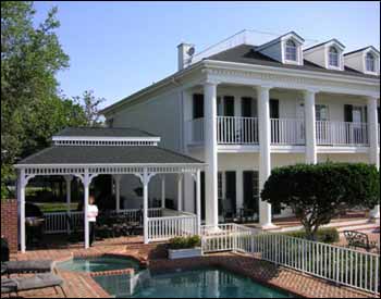 Vinyl Double Roof Rectangle Gazebos