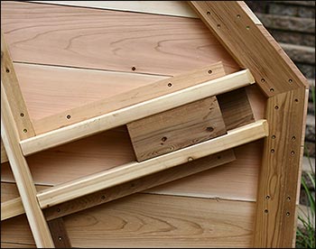 Red Cedar Octagon Walk-In Picnic Table