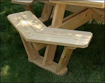 Treated Pine Octagon Walk-In Picnic Table