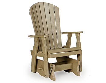 Poly Lumber Adirondack Style Glider Set