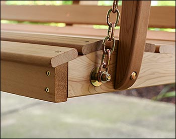 Red Cedar English Garden Porch Swing