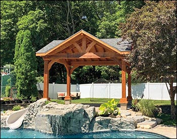 Rustic Red Cedar Herrington Gable Ramada