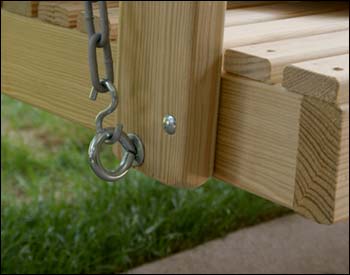 Treated Pine Fanback Swingbed