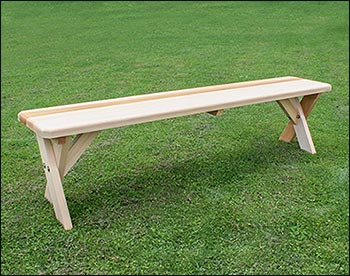 Red Cedar Cross Legged Bench