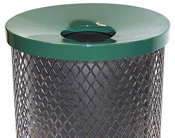 32 Gal. Expanded Metal Waste Receptacle