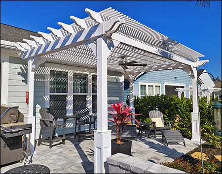 Vinyl Free Standing 2-Beam Pergolas
