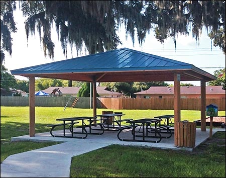 Wood Single Roof Forestview (Square) Pavilions