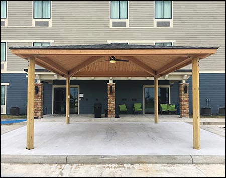 Wood Single Roof Forestview (Square) Pavilions