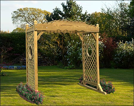 Treated Pine Victorian Garden Arbor