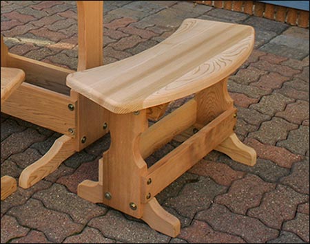 Red Cedar Curved Bench