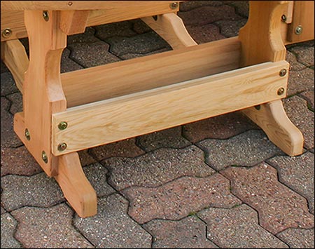 Red Cedar Curved Bench