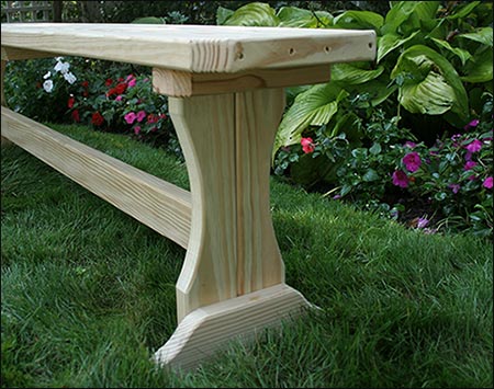 Treated Pine Trestle Garden Bench