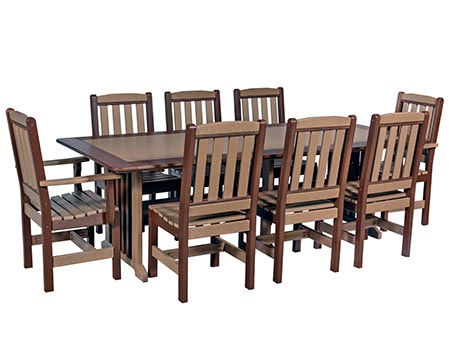 QUICK SHIP - Poly Lumber 9 Pc. English Garden Set