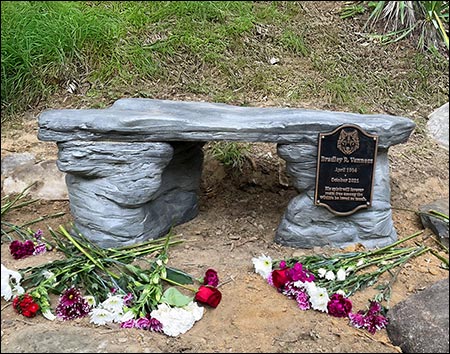 Concrete Rock Garden Bench